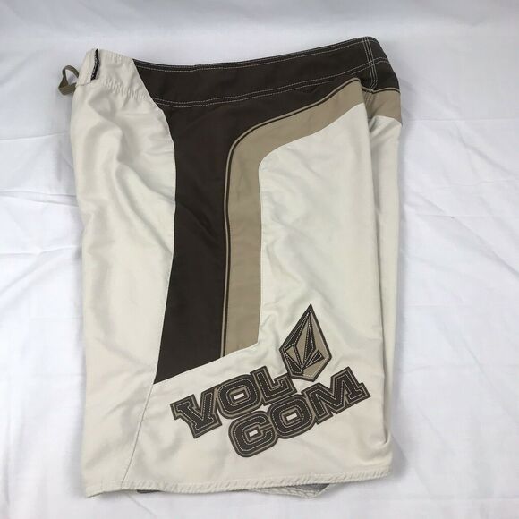 volcom mens‎ board swim surf shorts 36 tan brown - Picture 3 of 10